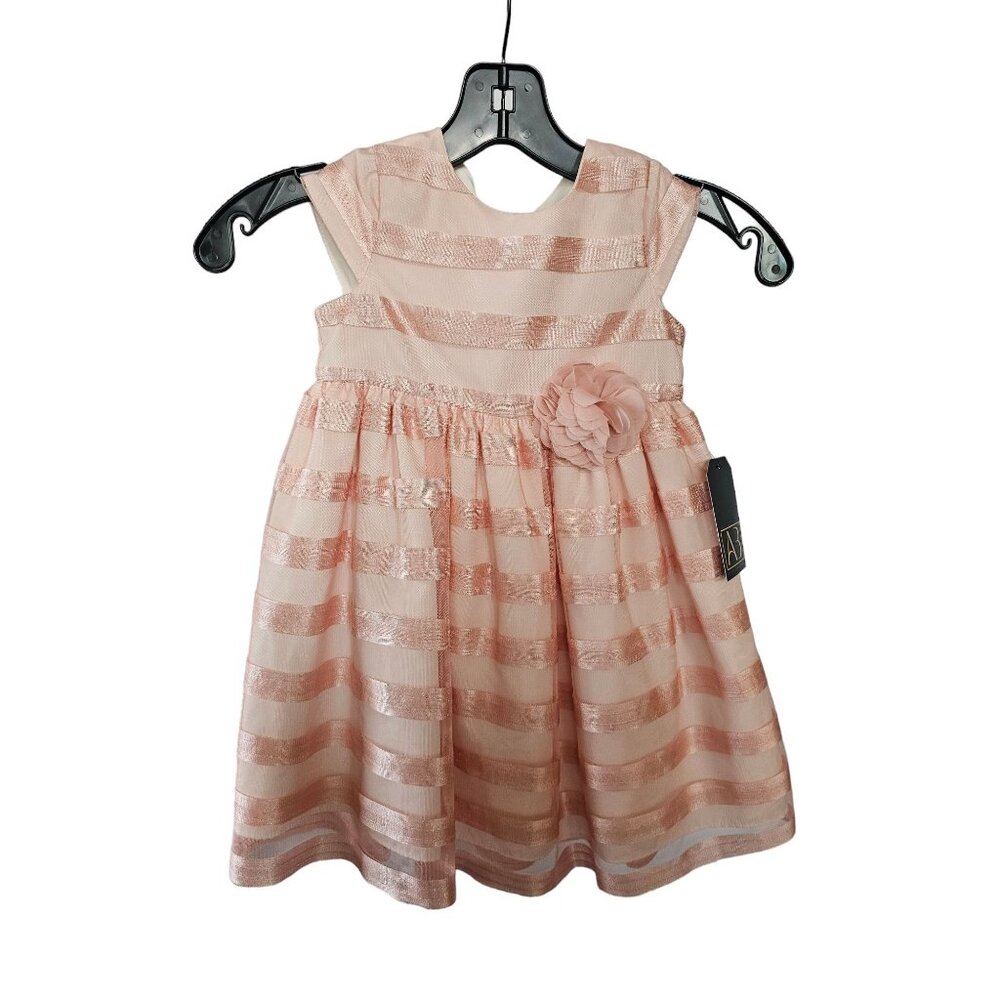 Pink Horizontal Stripe Child's Dress